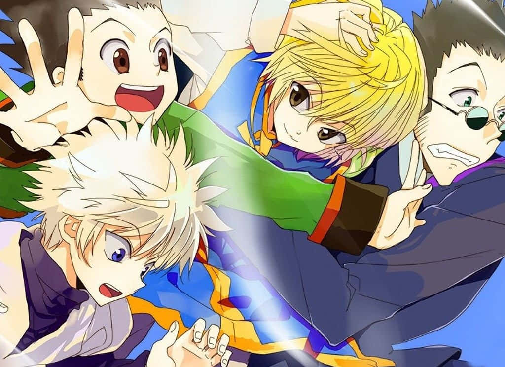 Gon Killua, anime characters, expressive faces, SD Desktop Wallpaper