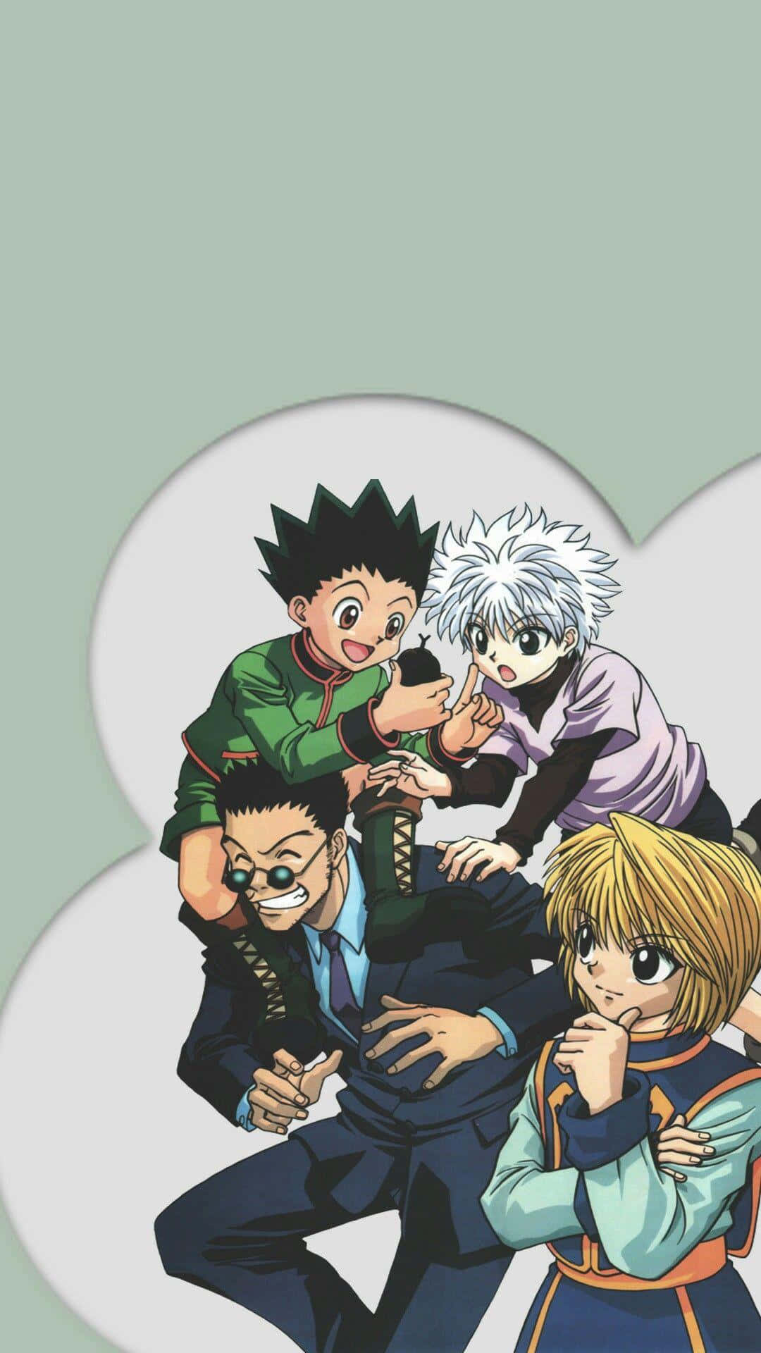 Gon Killua, cloud, anime characters, Full HD Phone Wallpaper