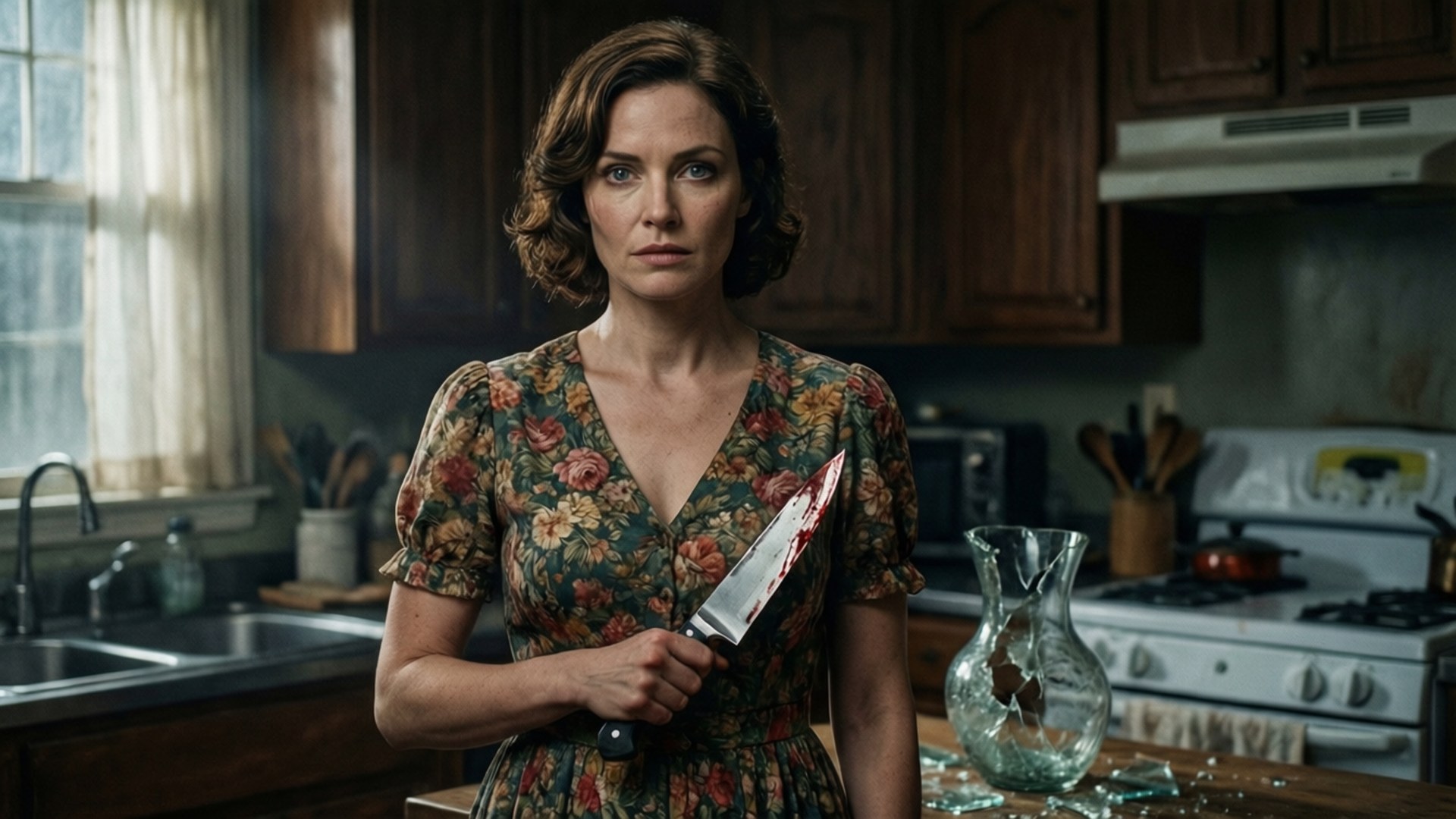 Gone Girl, kitchen, domestic horror, Full HD Desktop Wallpaper