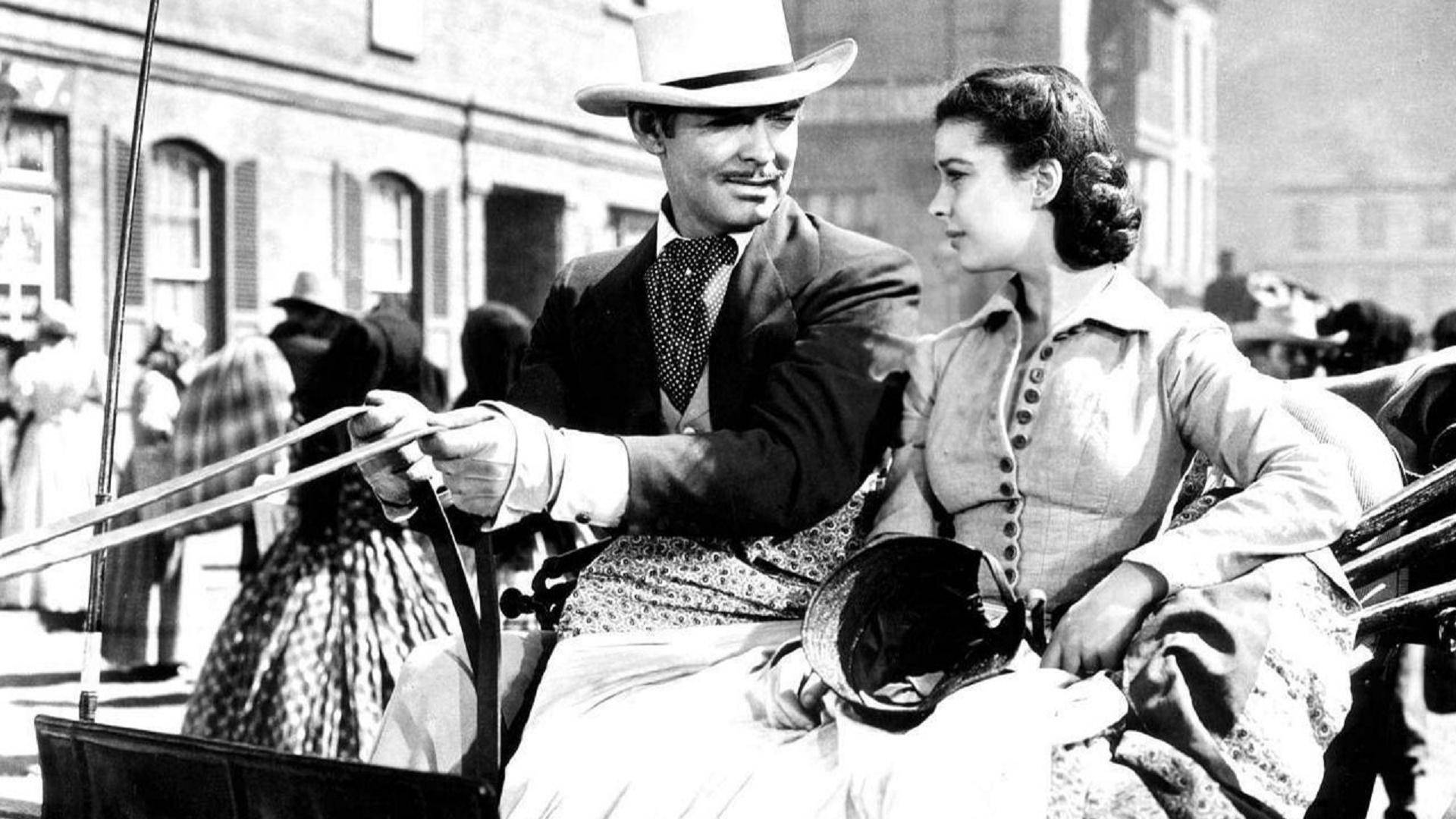 Gone With The Wind, cowboy hat, button-up dress, Full HD Desktop Wallpaper