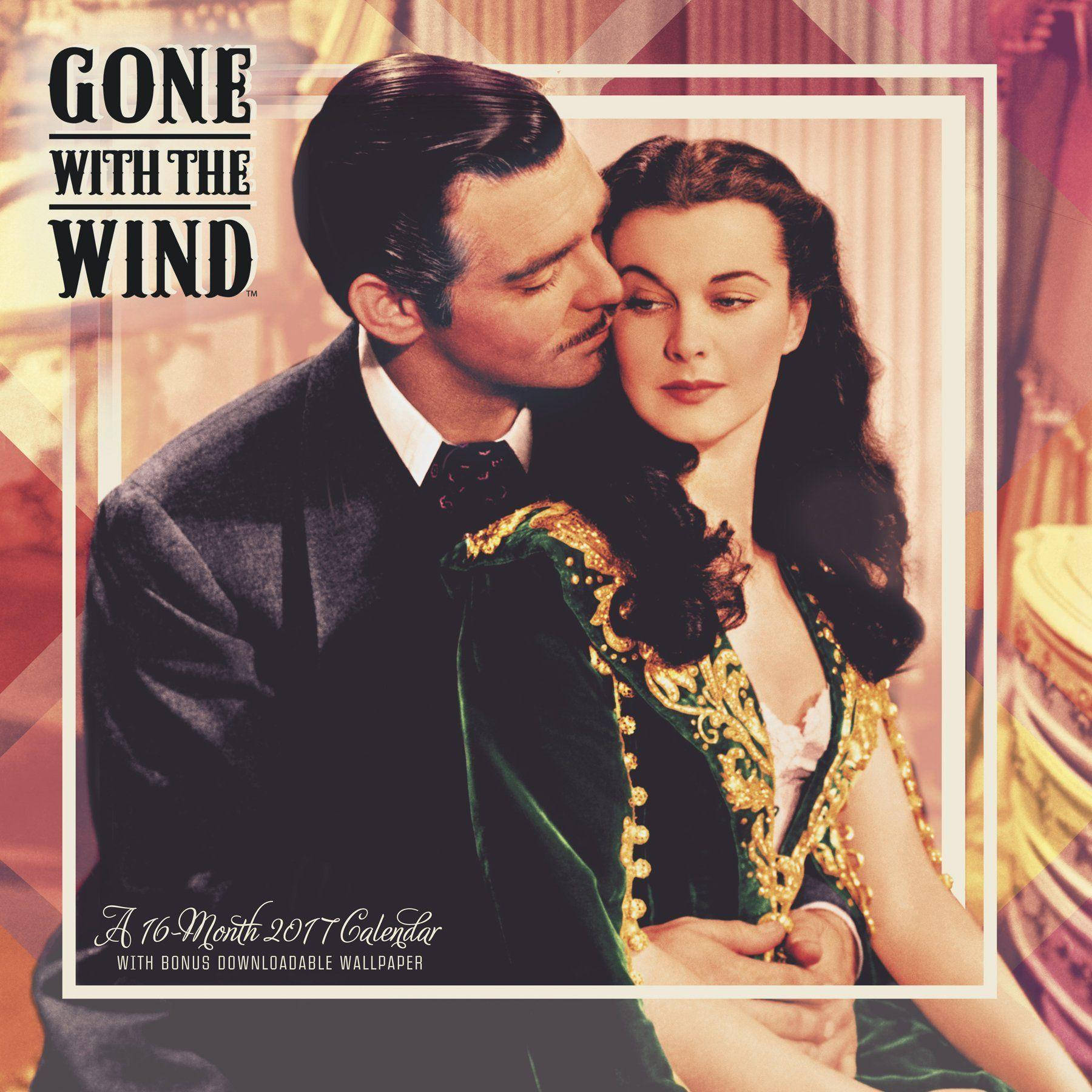 Gone With The Wind, man in a suit, woman in a green embroidered gown with golden accents, HD Desktop Wallpaper