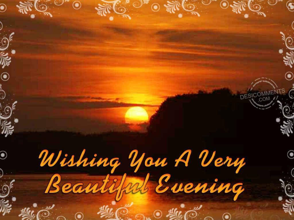Good Evening Wish, sunset, water, SD Desktop Wallpaper