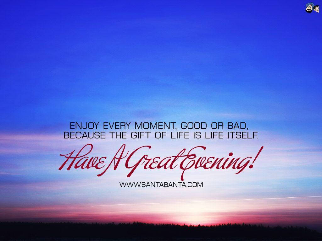Good Evening, blue sky, sunset, SD Desktop Wallpaper