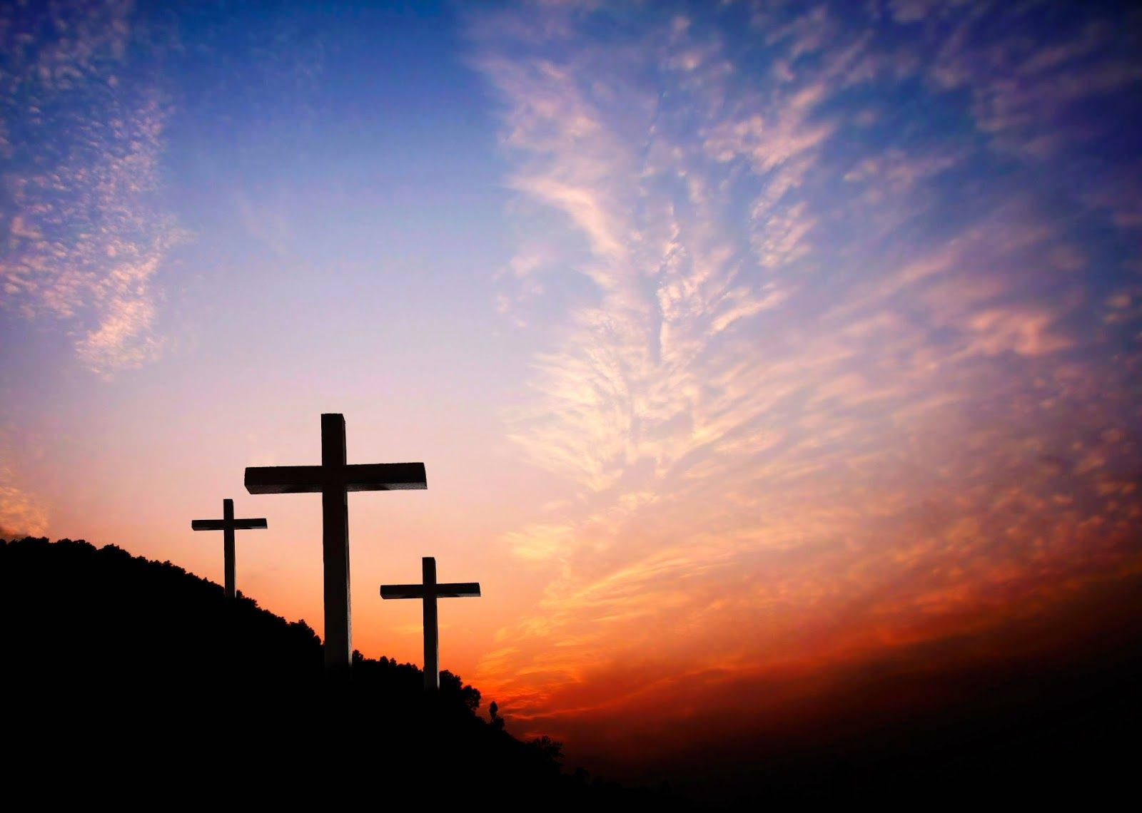 Good Friday, cross, sunset, HD Desktop Wallpaper