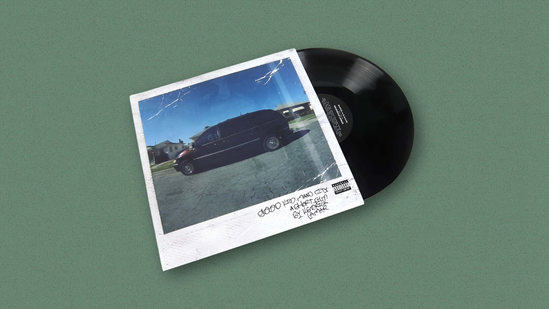 Good Kid Maad City, black van, cracked pavement, Full HD Desktop Wallpaper