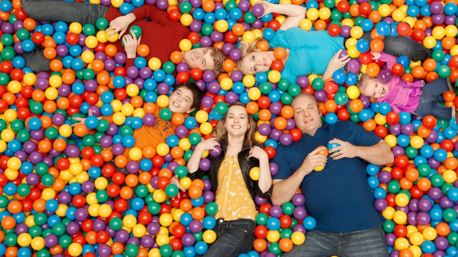 Good Luck Charlie, ball pit, colorful plastic balls, Full HD Desktop Wallpaper