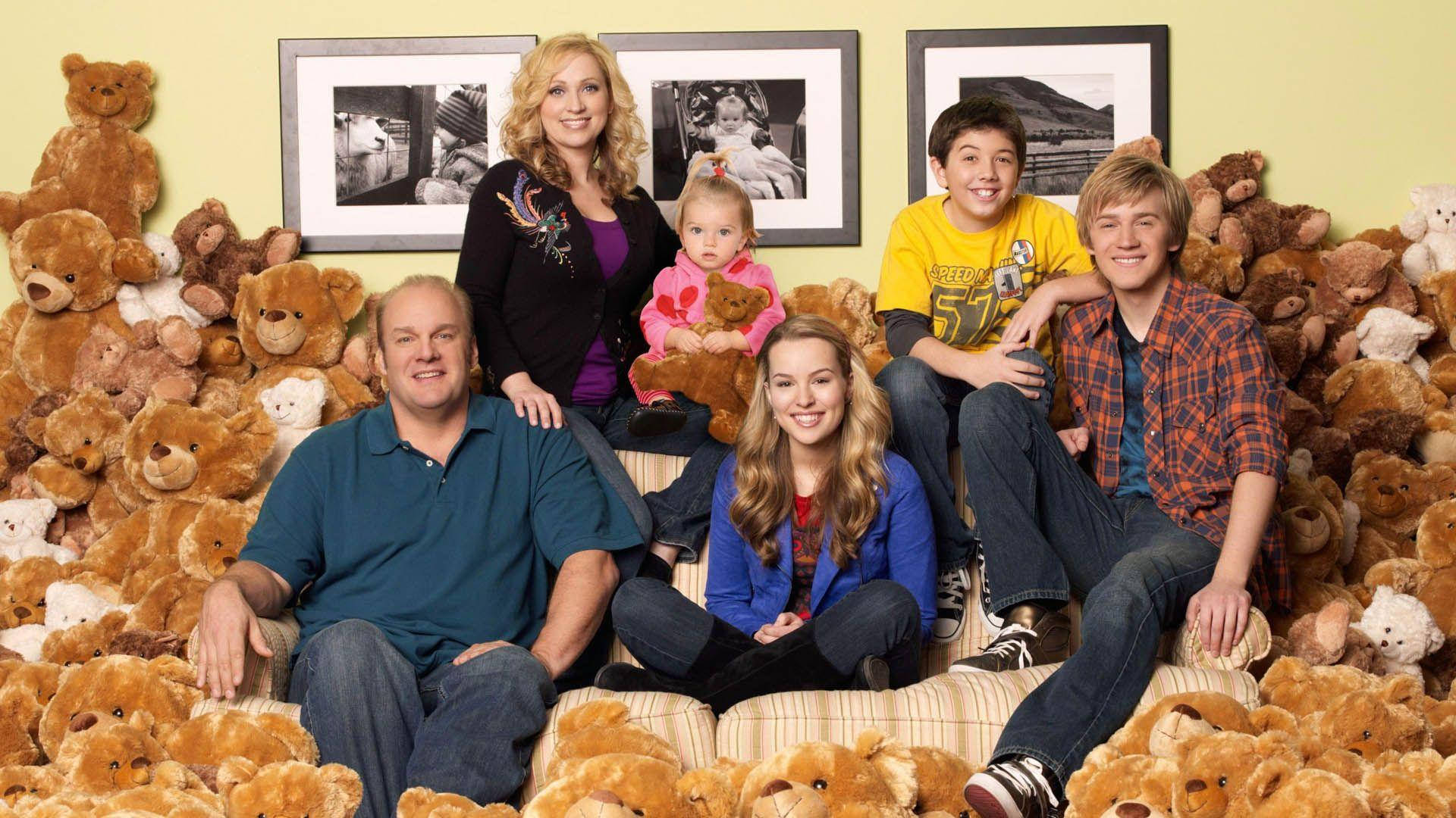 Good Luck Charlie, teddy bear, family of five, Full HD Desktop Wallpaper