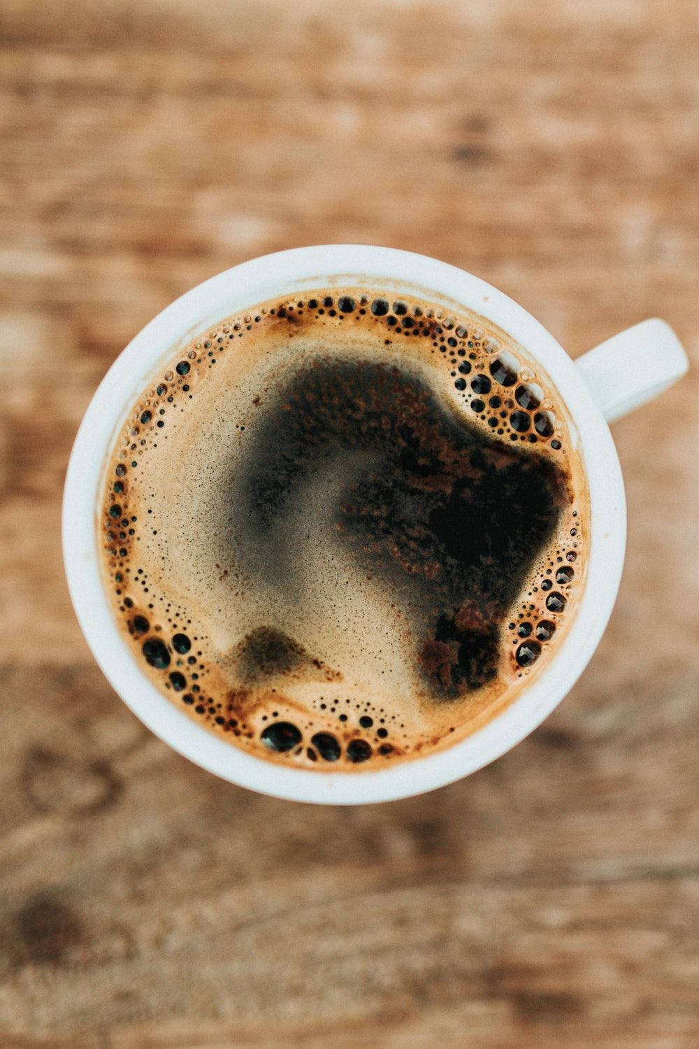 coffee cup, dark espresso, creamy foam, HD Phone Wallpaper