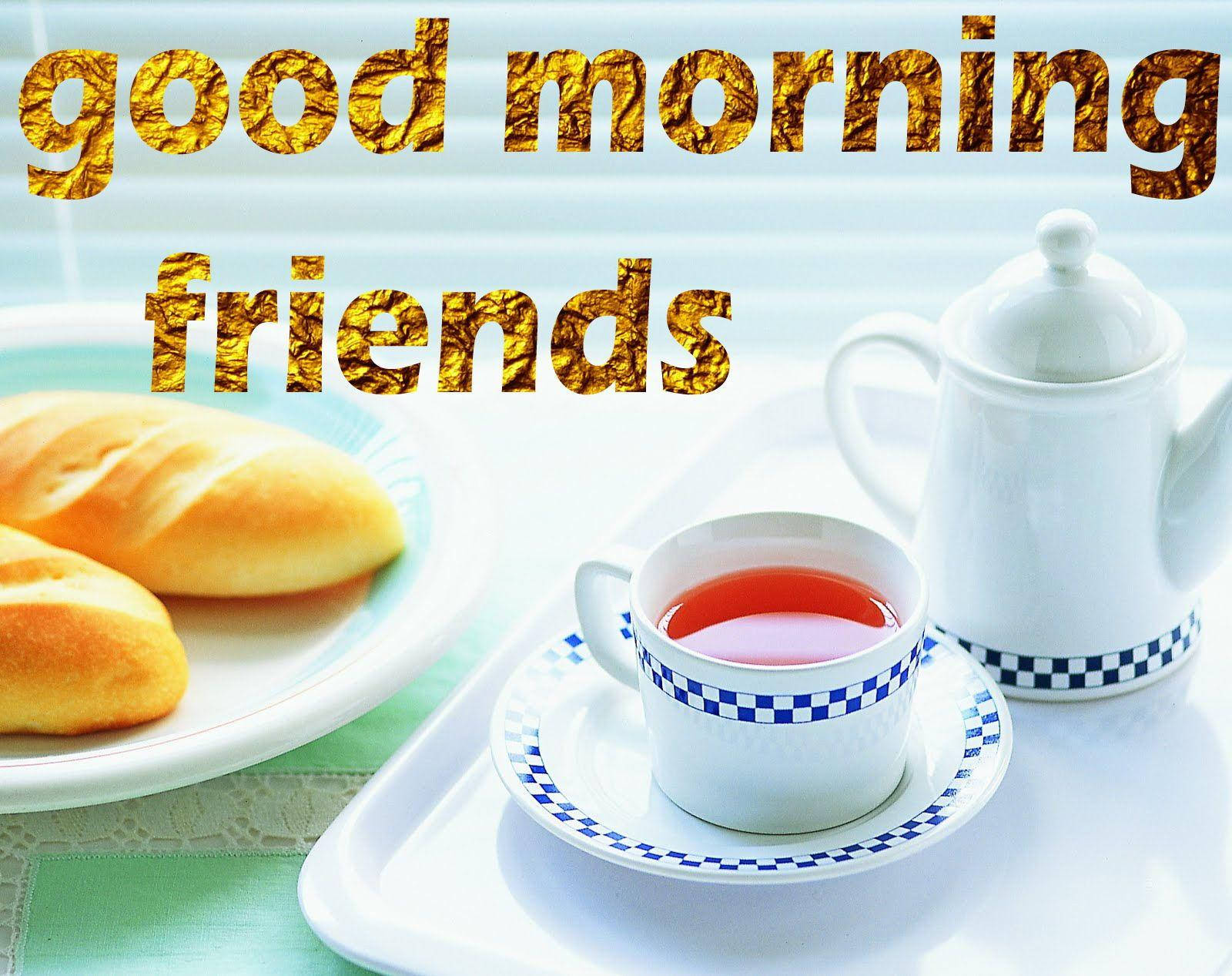 Tea Time Good Morning HD, white teapot, cup and saucer, HD Desktop Wallpaper