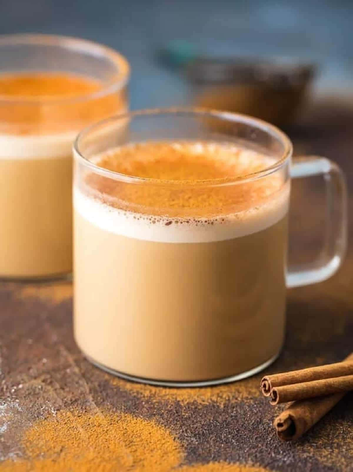 morning coffee, cinnamon aroma, creamy spiced latte, HD Phone Wallpaper