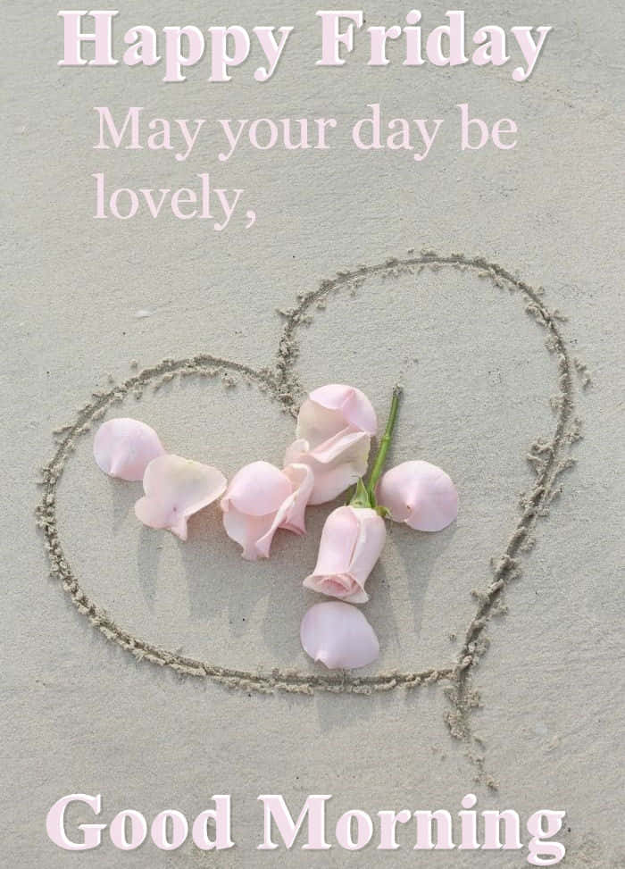heart, rose petals, wet sand, SD Phone Wallpaper
