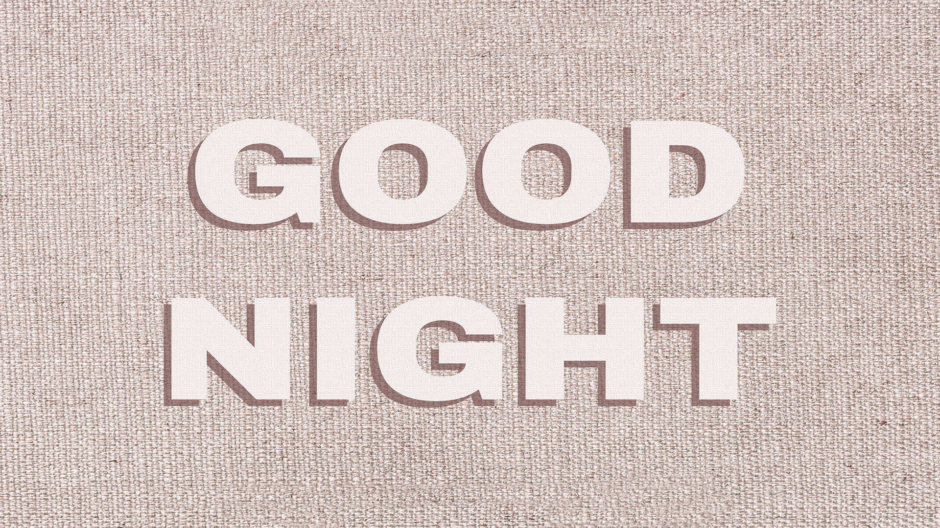 GOOD NIGHT, white, soft shadows, Full HD Desktop Wallpaper