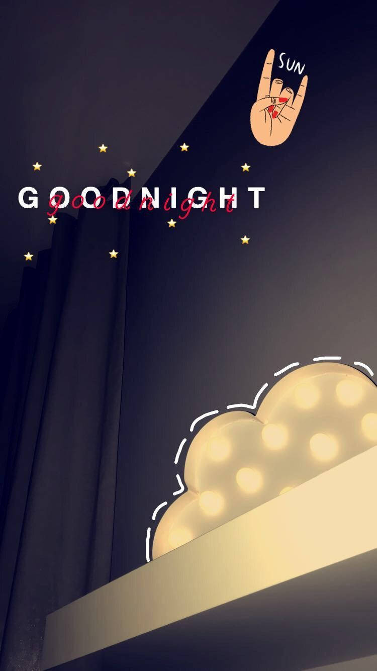Good Night Aesthetic Art, glowing cloud lamp, dark curtains, HD Phone Wallpaper