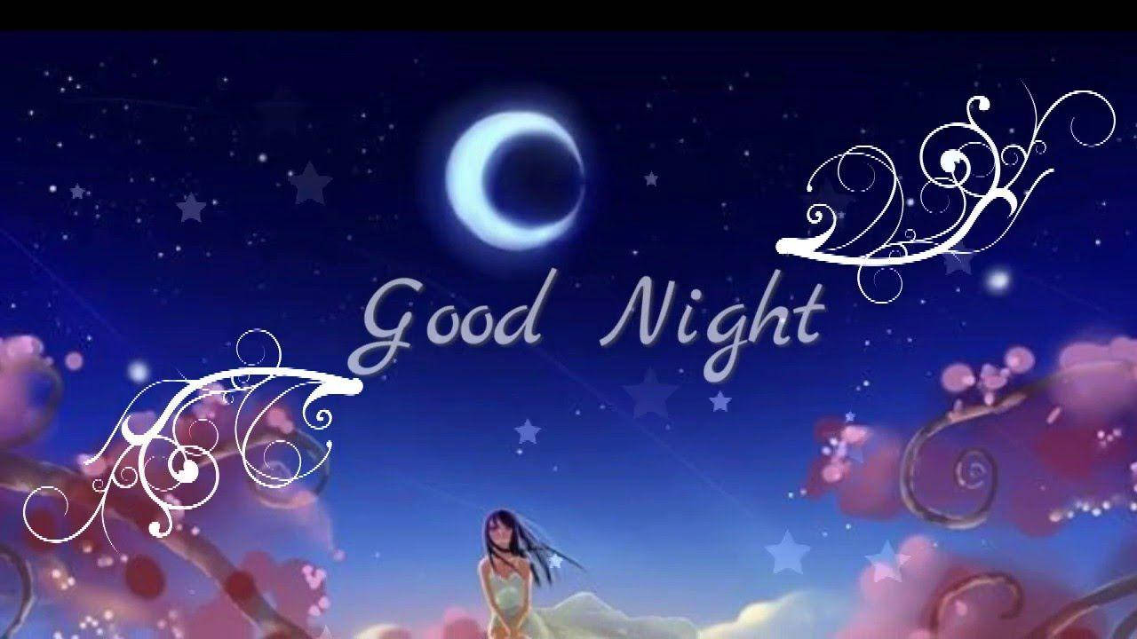 crescent moon, pink clouds, girl in a white dress, HD Desktop Wallpaper