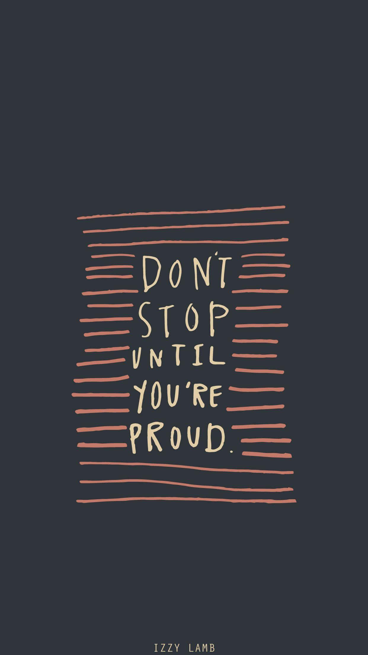 don't stop until you're proud, coral lines, dark charcoal background, Full HD Phone Wallpaper