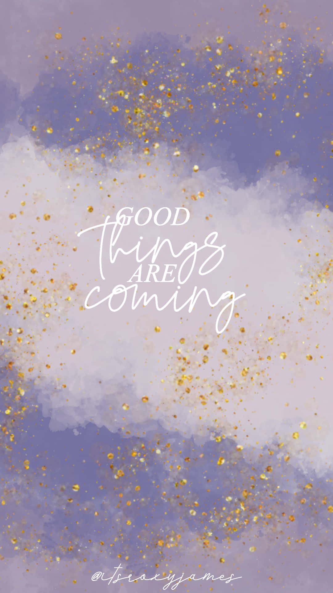 Good Things Are Coming, lavender, white, Full HD Phone Wallpaper