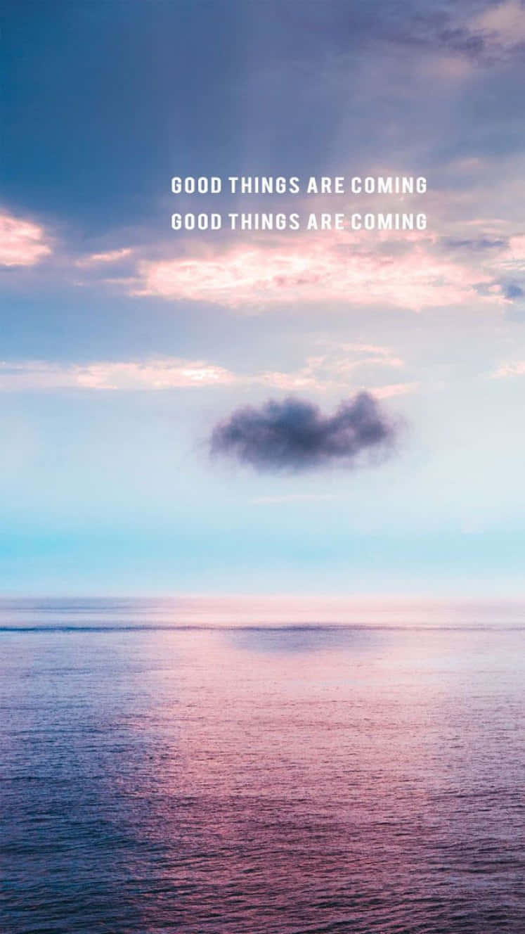 Good Things Are Coming, ocean horizon, dawn, HD Phone Wallpaper