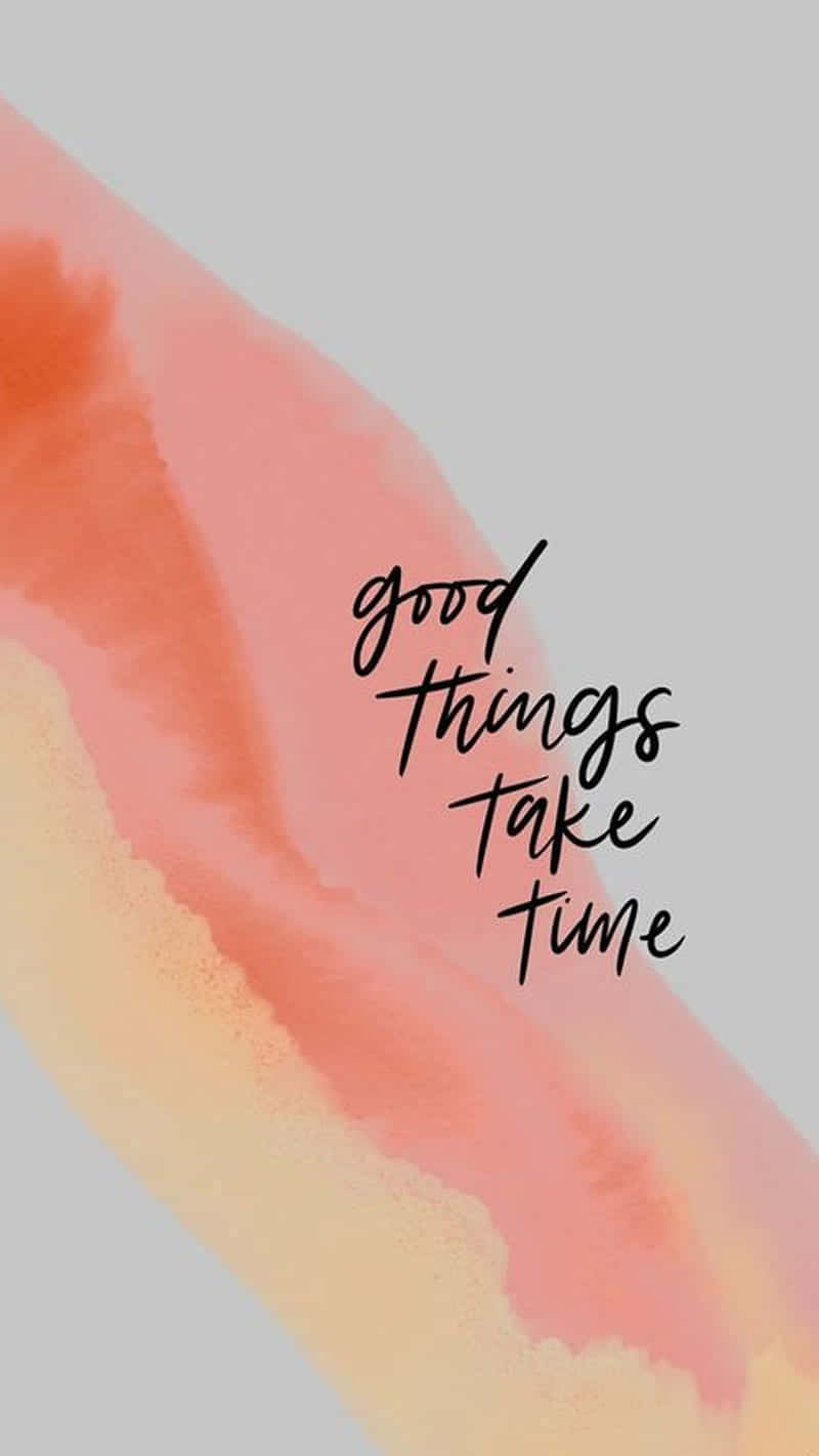 Good Things Are Coming, coral, peach, HD Phone Wallpaper