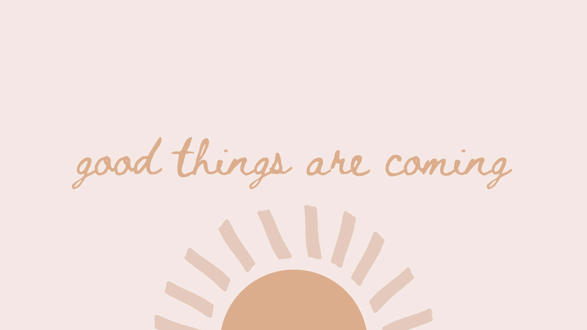 Good Things Are Coming, sun, pastel illustration, Full HD Desktop Wallpaper