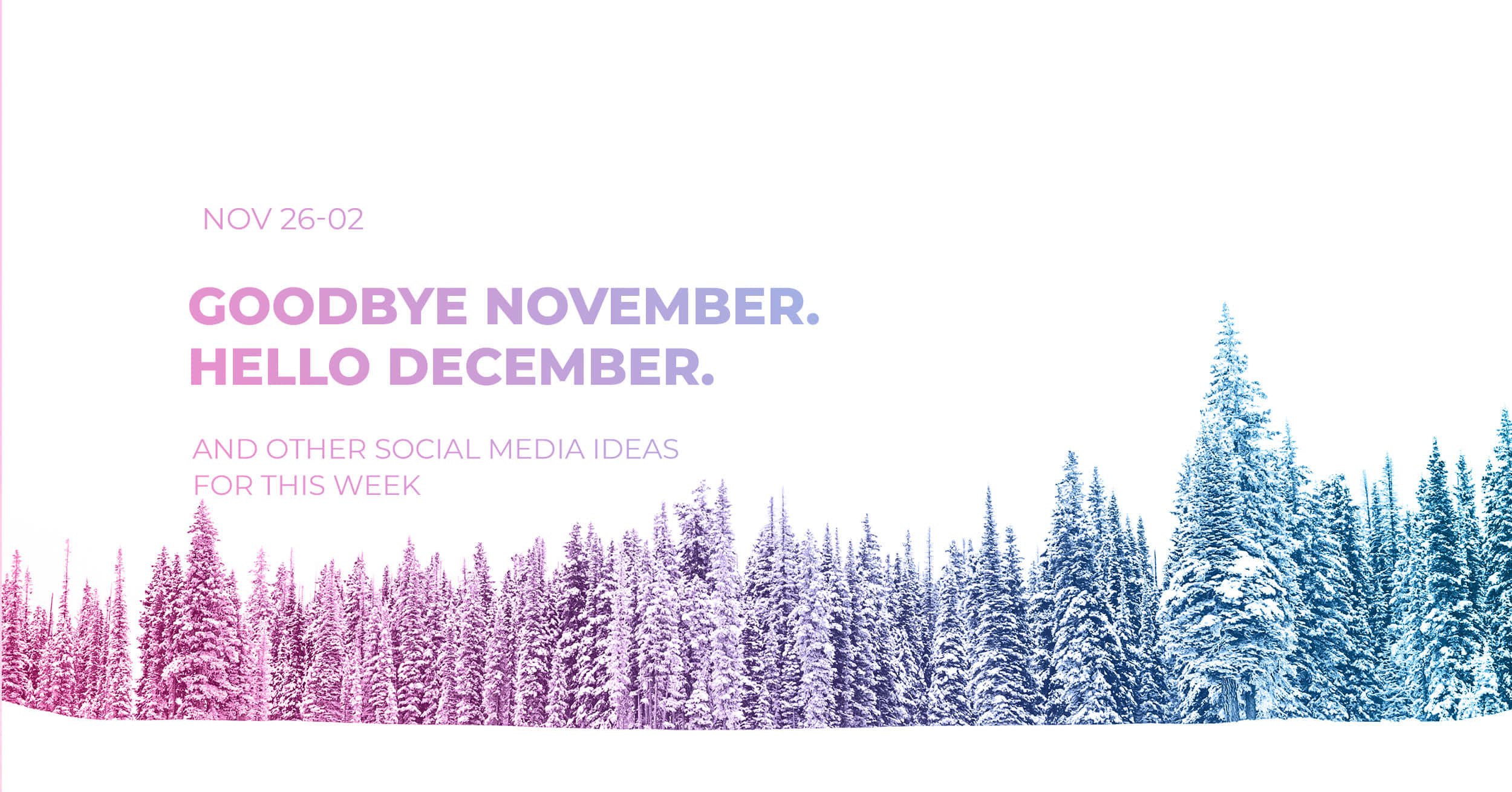 Goodbye November Hello December, pink, blue, Full HD Desktop Wallpaper