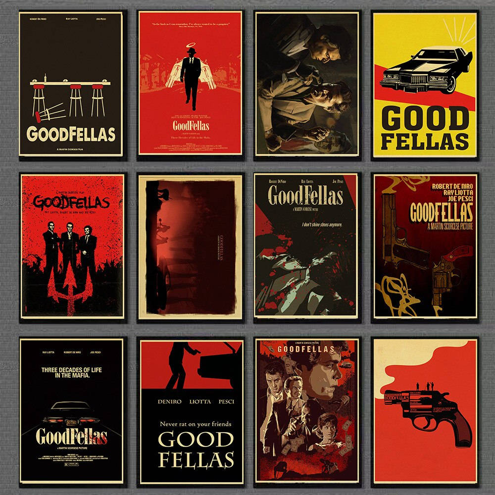 Goodfellas, gray wall, grid, SD Desktop Wallpaper