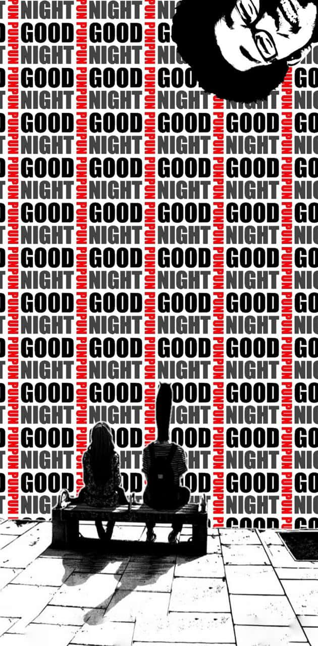 Goodnight Punpun, silhouetted figures, bench, HD Phone Wallpaper