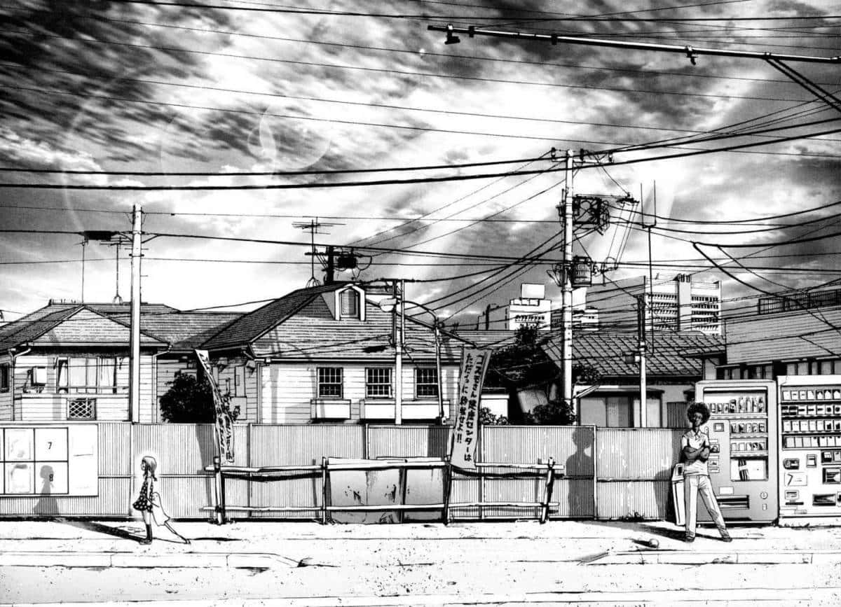 Goodnight Punpun, black and white, anime-style, SD Desktop Wallpaper