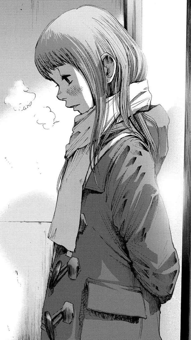 Goodnight Punpun, anime girl, coat, SD Phone Wallpaper