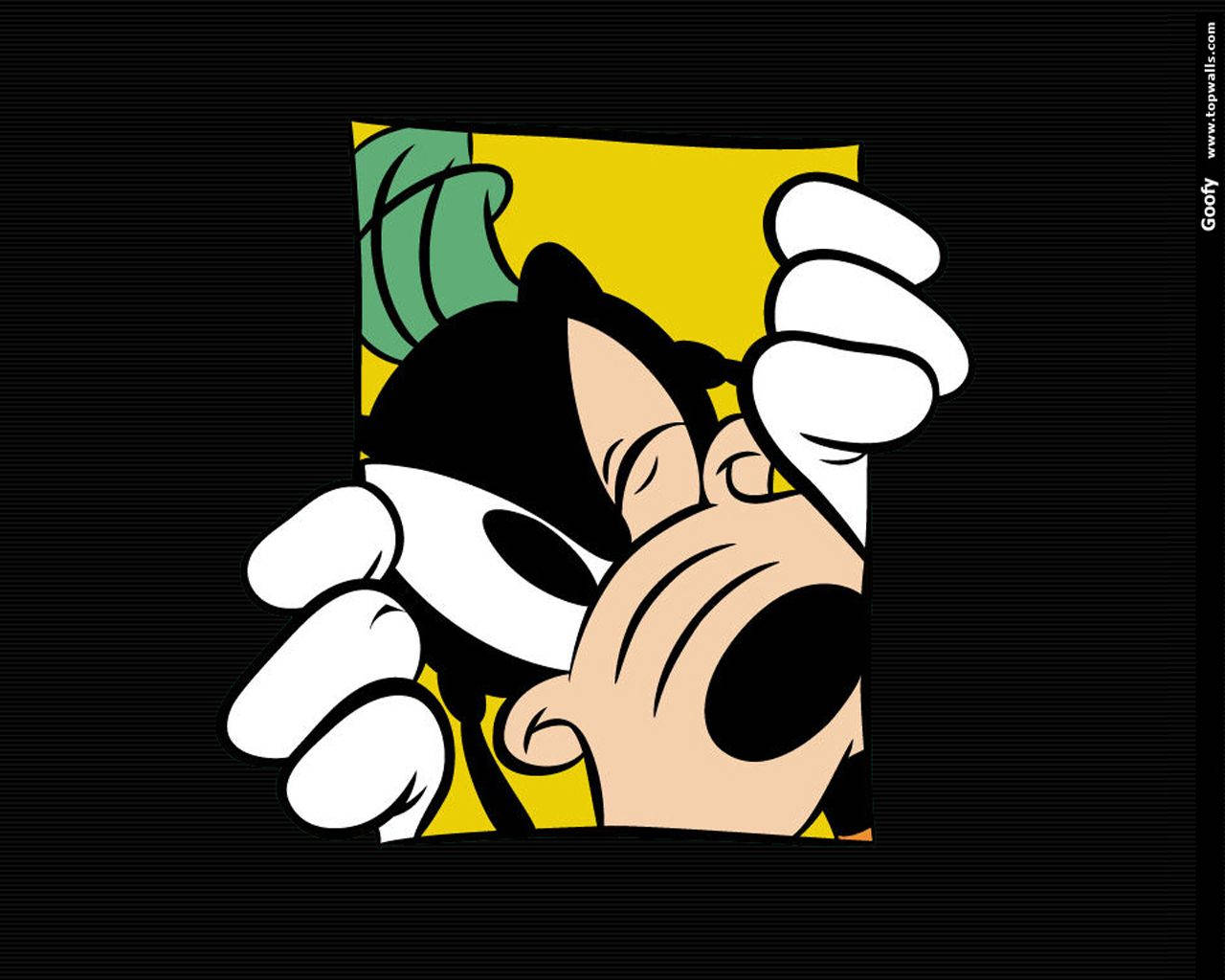 Goofy, yellow, green, HD Desktop Wallpaper