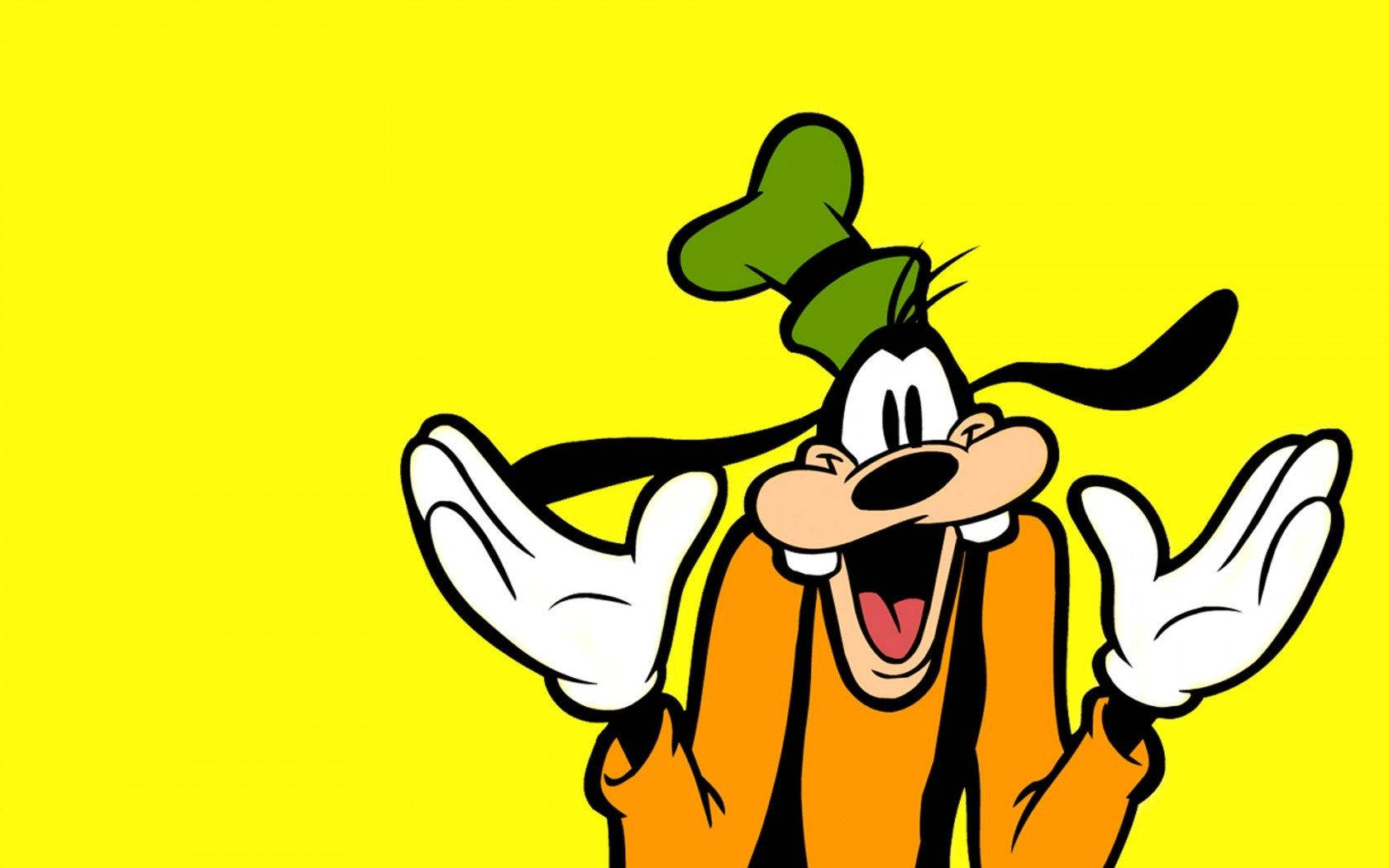 Goofy, green chef hat, orange jacket, HD Desktop Wallpaper