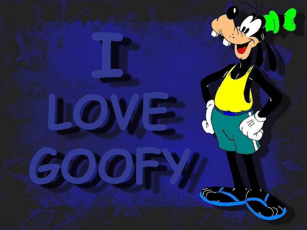 Goofy, yellow tank top, green shorts, SD Desktop Wallpaper