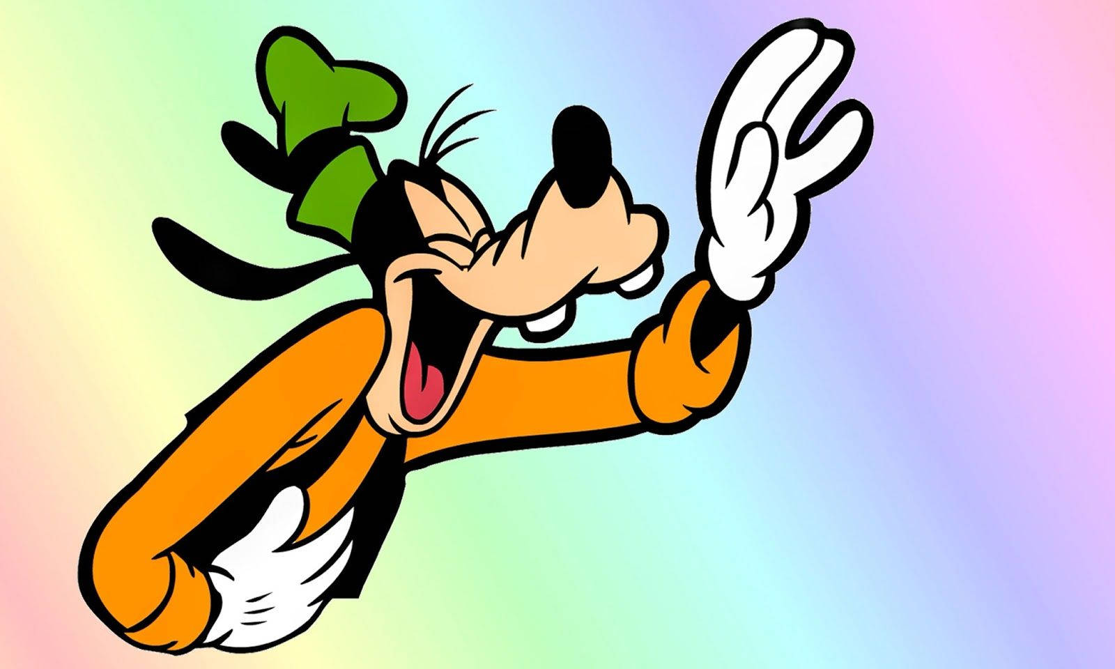 Goofy, classic cartoon style, wide grin, HD Desktop Wallpaper