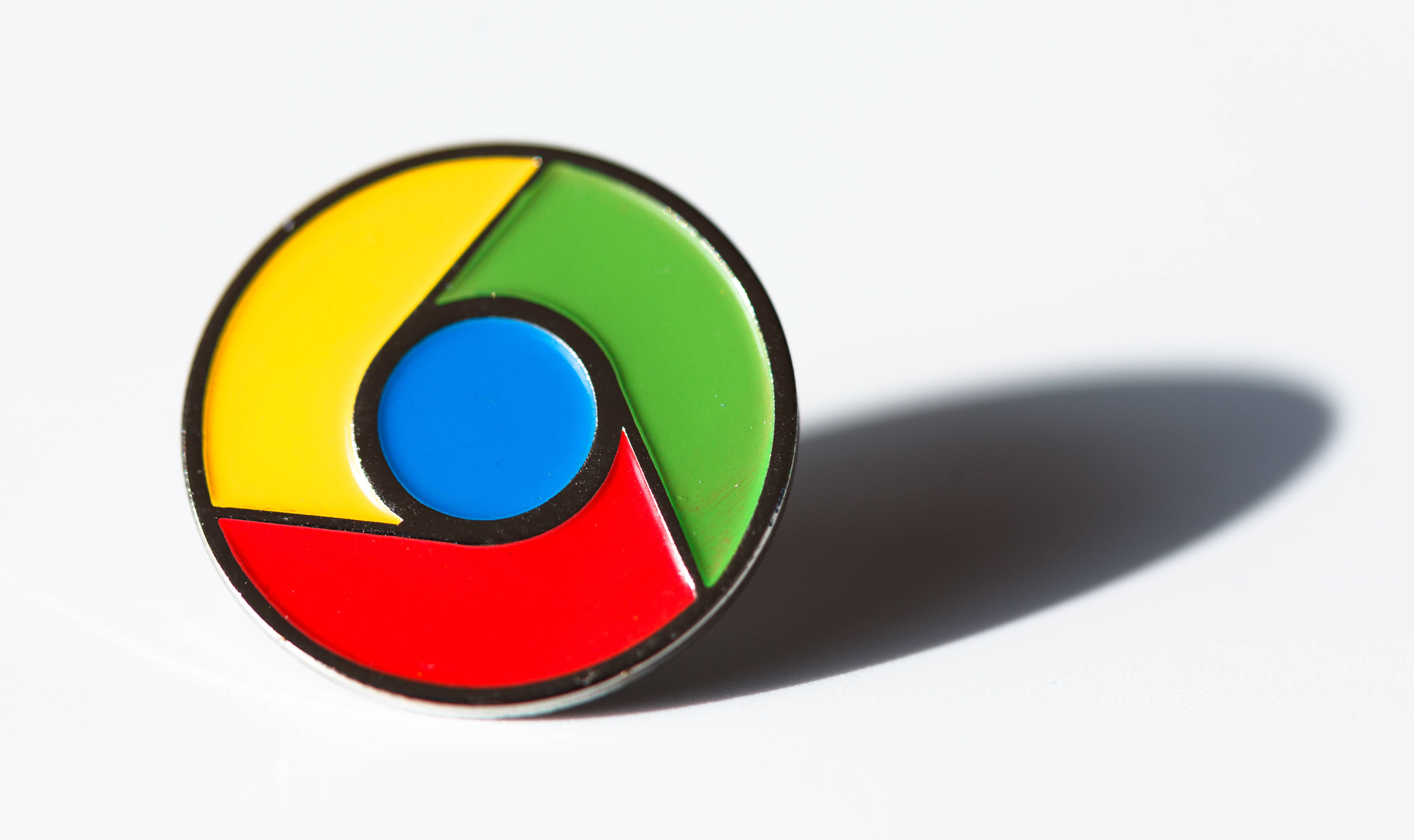 Google Chrome, Chrome logo, glossy circular, 4K Desktop Wallpaper