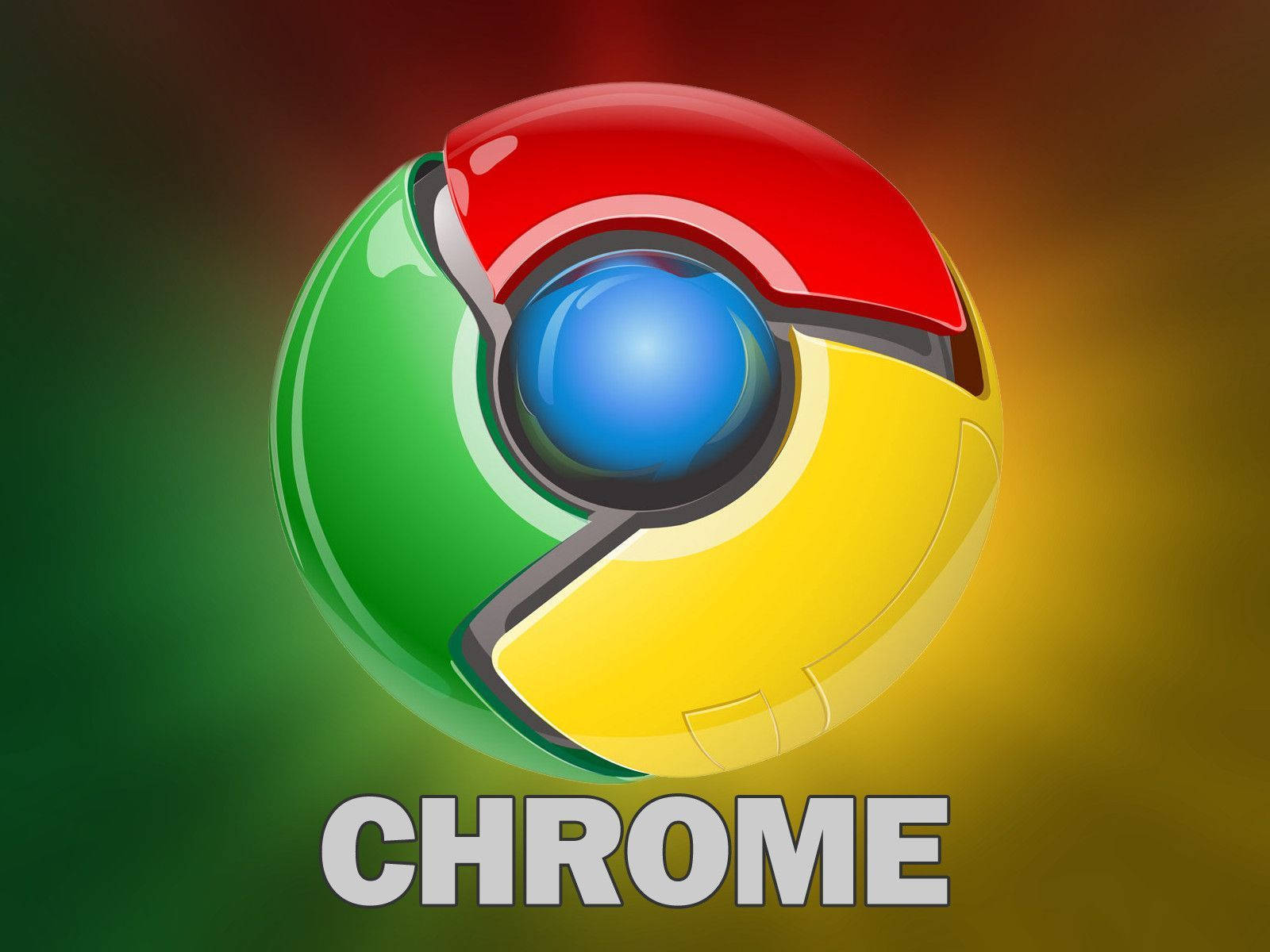 Google Chrome, shiny, 3D, HD Desktop Wallpaper