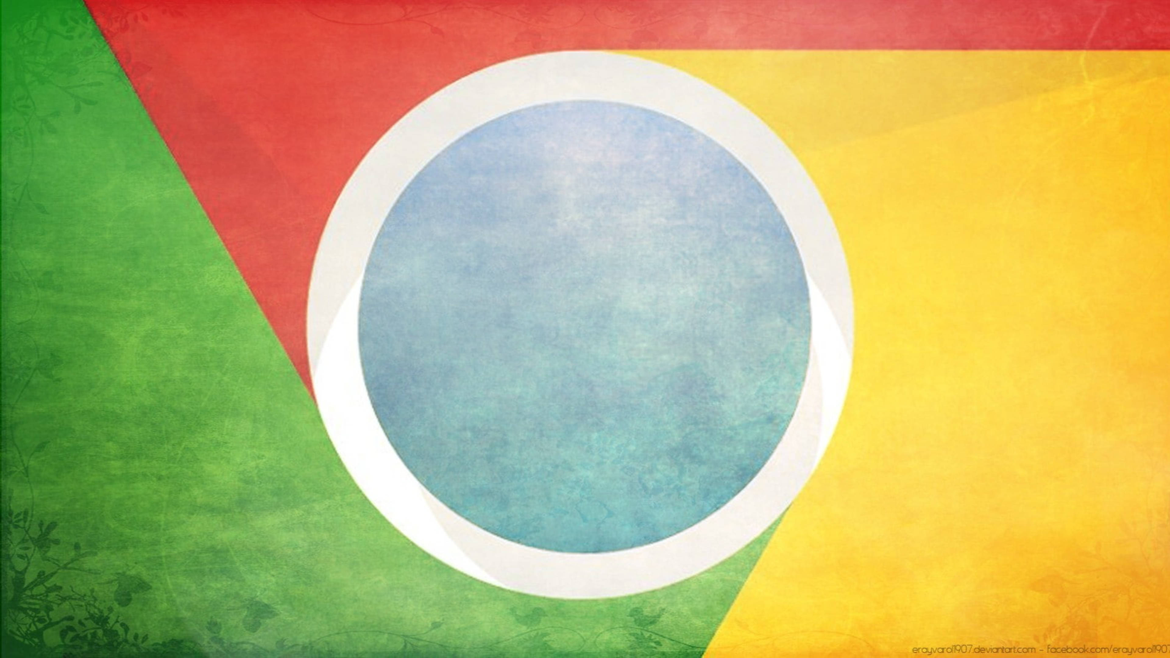 Google Chrome, Chrome logo, red, 4K Desktop Wallpaper