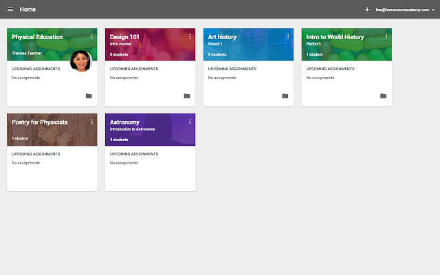 digital dashboard, course tiles, student counts, SD Desktop Wallpaper