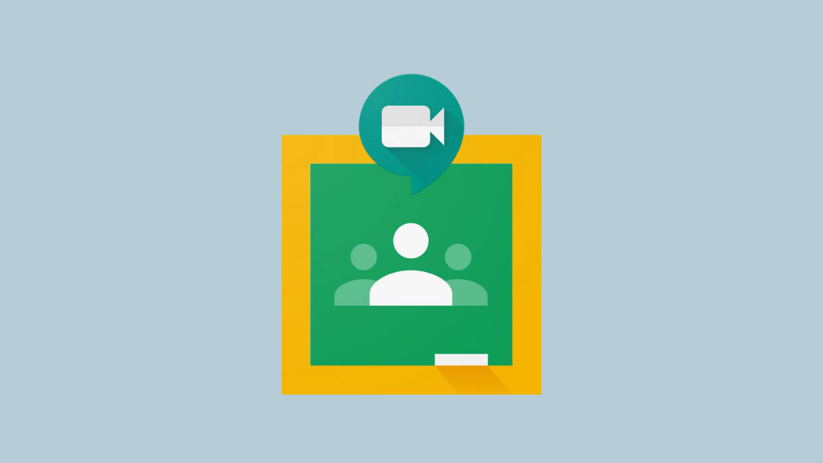 Google Classroom, video call icon, green framed group profile, SD Desktop Wallpaper