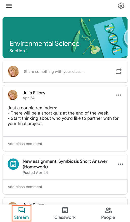Google Classroom, teal and green background, environmental science assignments, SD Phone Wallpaper