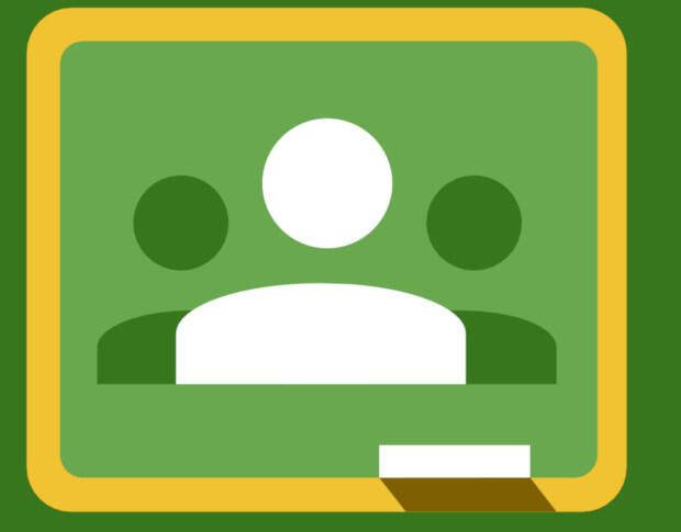 Google Classroom, green background, minimalist, SD Desktop Wallpaper
