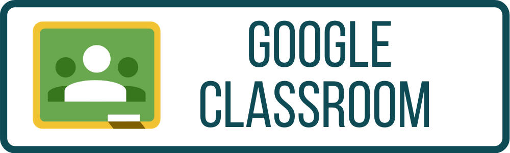 Google Classroom, green yellow icon, teal text, SD Desktop Wallpaper