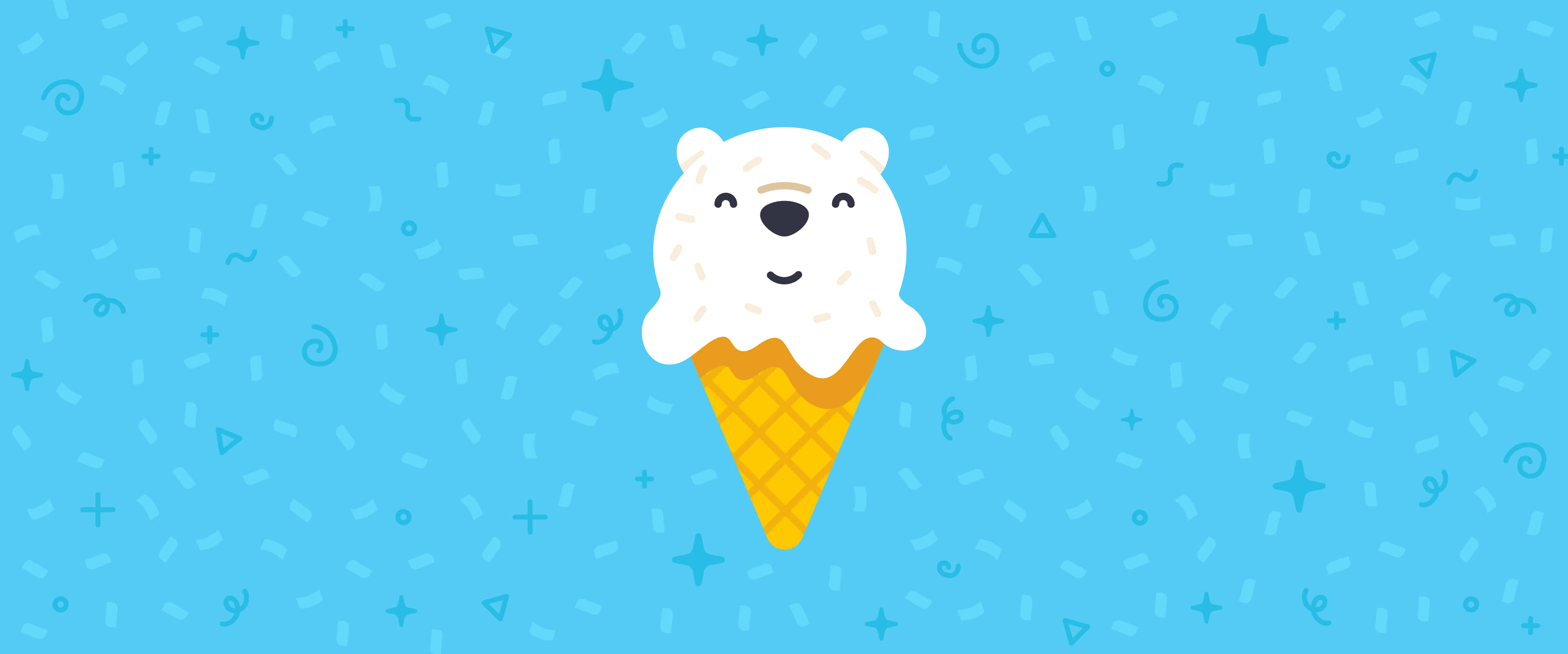 Google Desktop, polar bear, vanilla ice cream, 4K Desktop Wallpaper