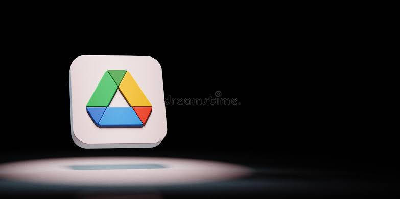 Google Drive, 3D-rendered, spotlight, SD Desktop Wallpaper