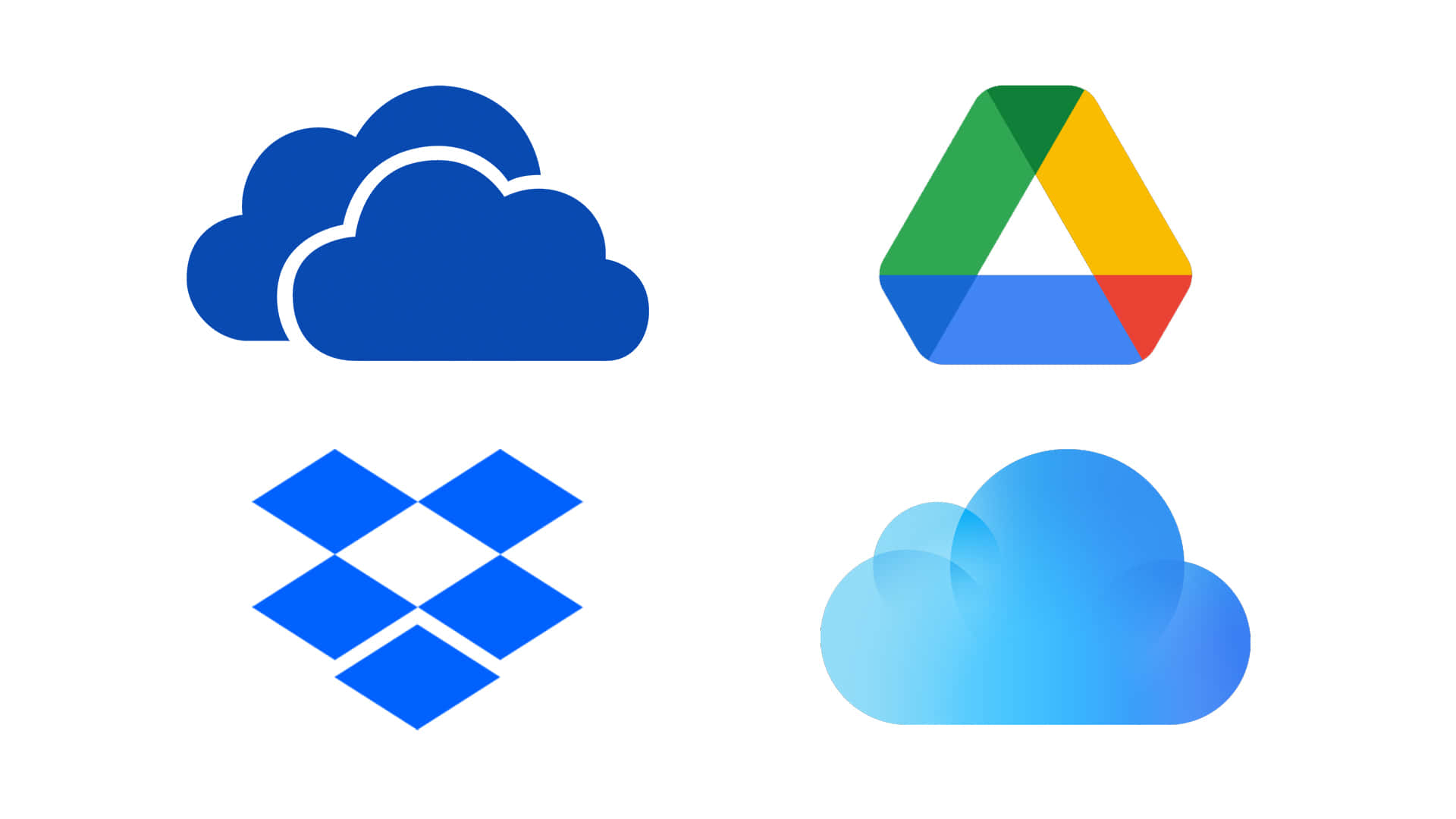 Google Drive, cloud storage logos, grid, Full HD Desktop Wallpaper
