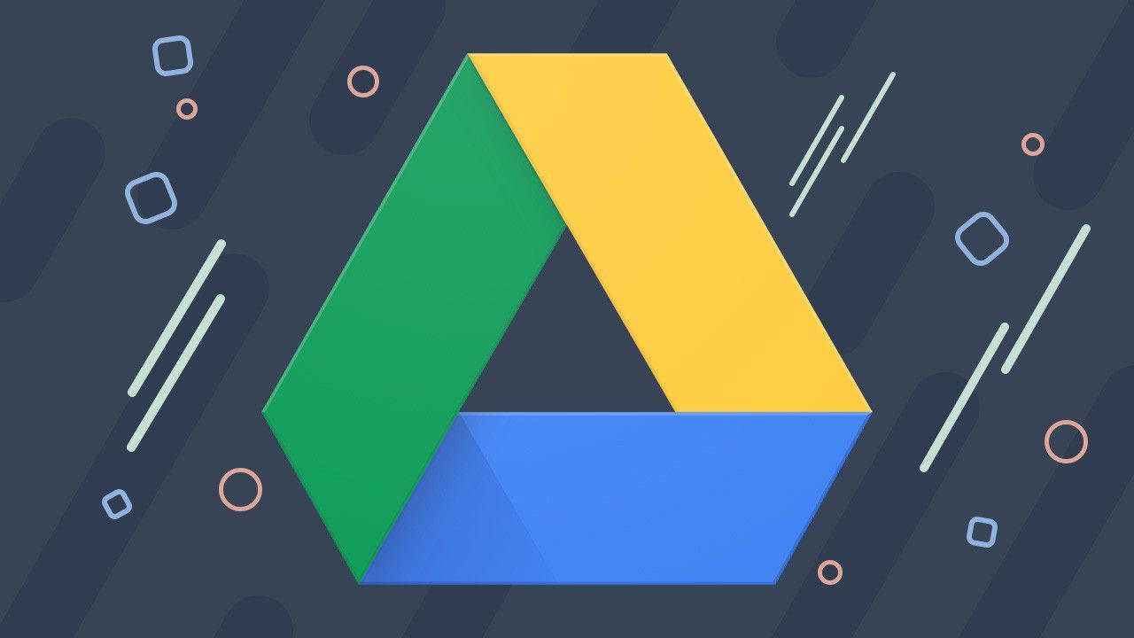 Google Drive, green, yellow, HD Desktop Wallpaper