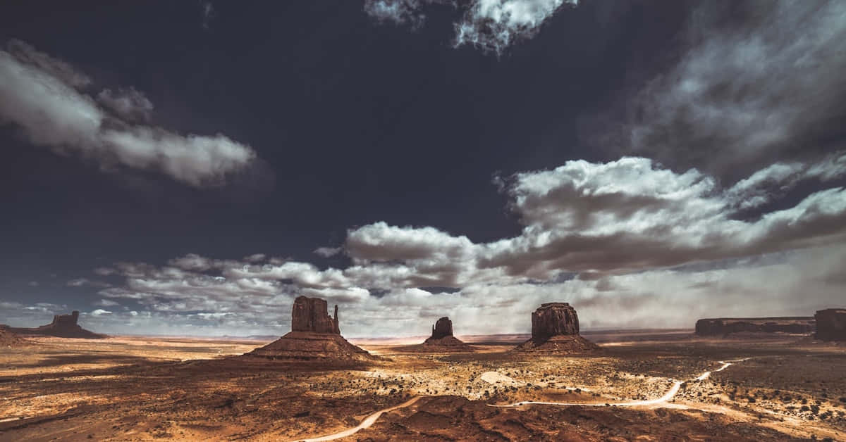 Google Landscape, red rock buttes, vast desert landscape, SD Desktop Wallpaper