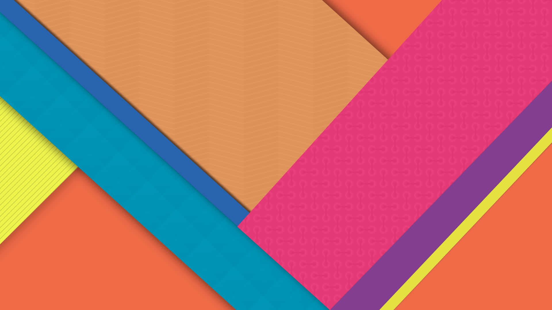 Google Material, colorful zig zag pattern, vibrant geometric shapes, Full HD Desktop Wallpaper