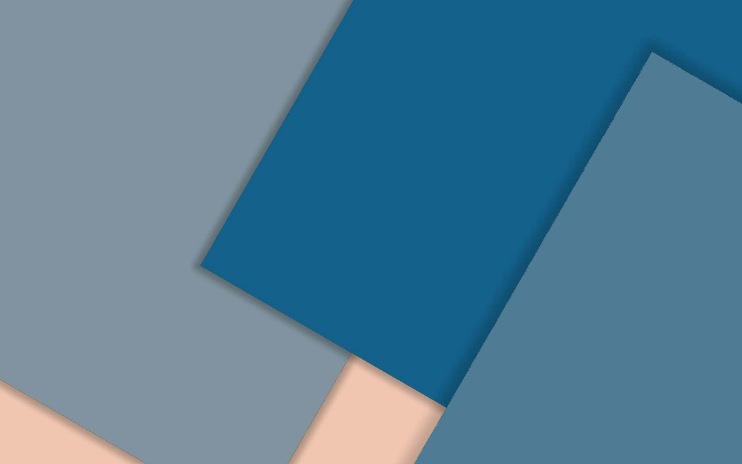 Google Material, calming blue, beige, 2K Desktop Wallpaper