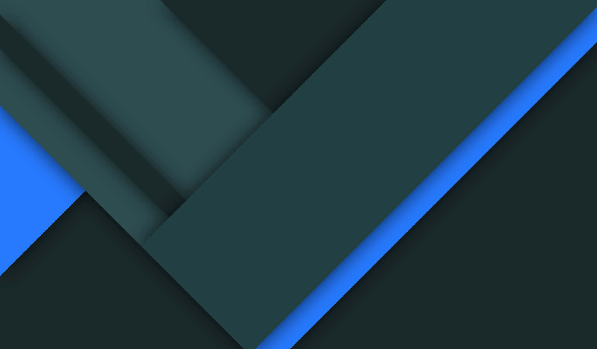 Google Material, dark teal, vibrant blue, Full HD Desktop Wallpaper