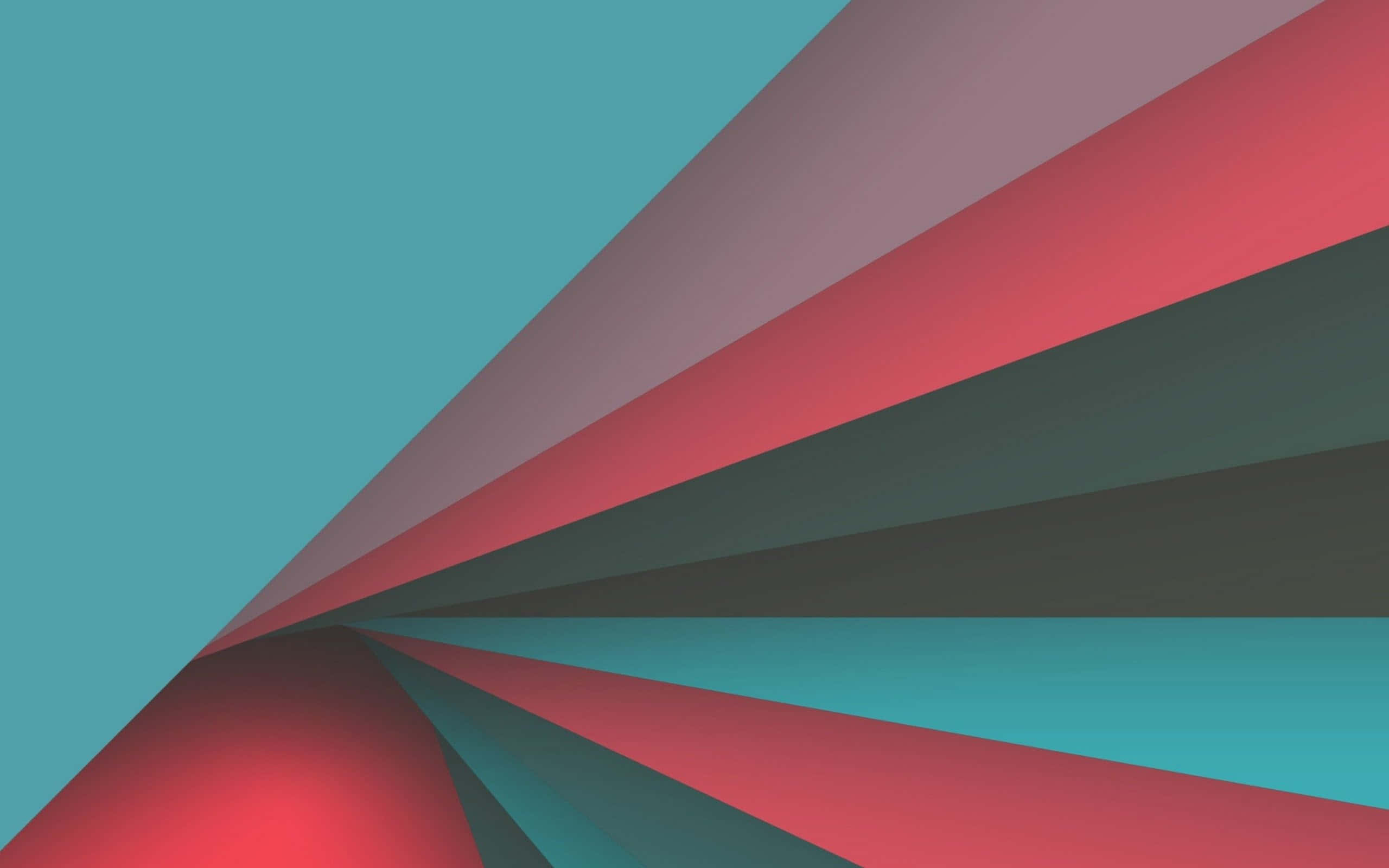 Google Material, teal, red, 2K Desktop Wallpaper