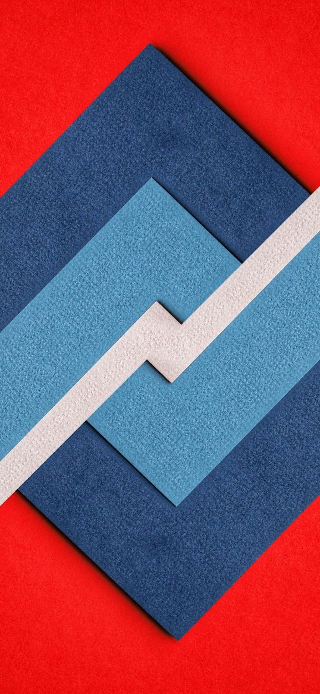 Google Material, vibrant red, layered textured blue, Full HD Phone Wallpaper